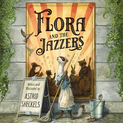 Flora and the Jazzers – omslag til lydbogen af Astrid Sheckels