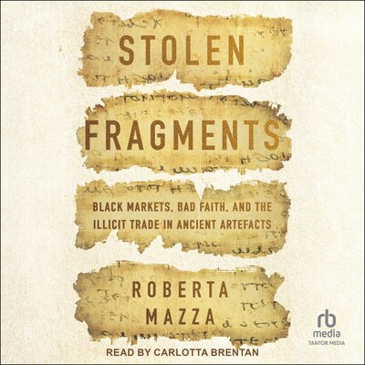 Stolen Fragments – omslag til lydbogen af Roberta Mazza