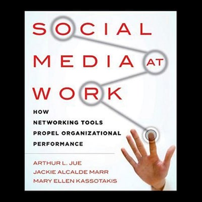 Social Media at Work – omslag til lydbogen af Jackie Alcalde Marr, Arthur L. Jue, Mary Ellen Kassotakis