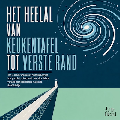 Het Heelal Van Keukentafel Tot Verste Rand – omslag van het luisterboek van Huis van het Heelal