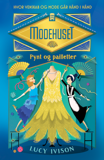 Modehuset (1) Pynt og pailletter – omslag til lydbogen af Lucy Ivison