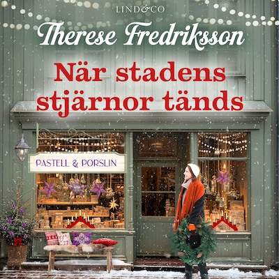 När stadens stjärnor tänds – omslag till ljudboken av Therese Fredriksson