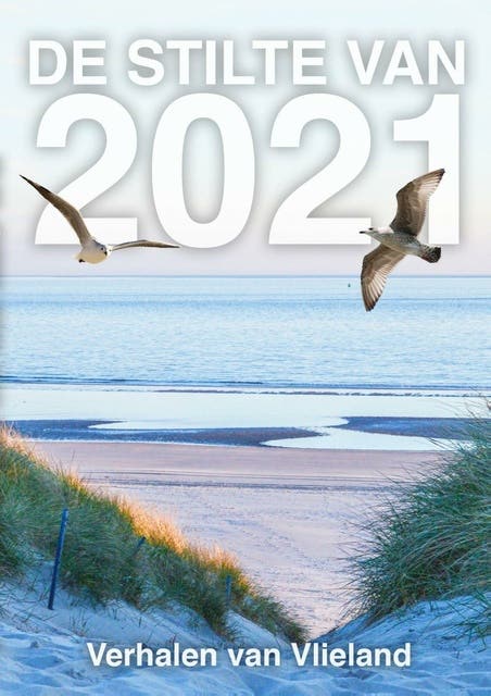 De stilte van 2021: Verhalen van Vlieland – omslag van het luisterboek van Antoinett Kalkman,Babette van den Heuvel,Elly Godijn,Frans van der Eem