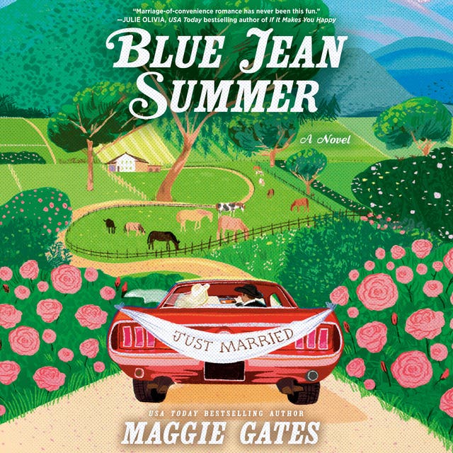 Blue Jean Summer – omslag til lydbogen af Maggie Gates