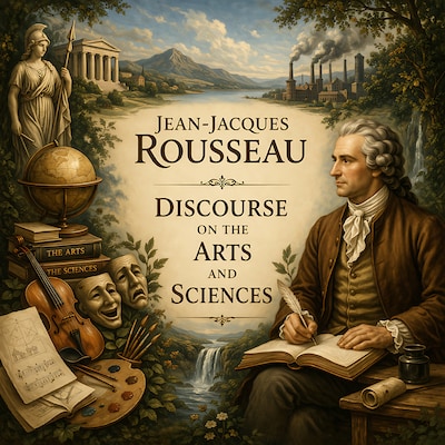 Discourse on the Arts and Sciences – omslag til lydbogen af Jean-Jacques Rousseau