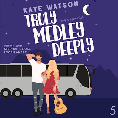 Truly Medley Deeply – omslag til lydbogen af Kate Watson