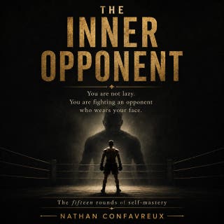 The Inner Opponent: You are not lazy. You are fighting an opponent who wears your face. – omslag till ljudboken av Nathan Confavreux