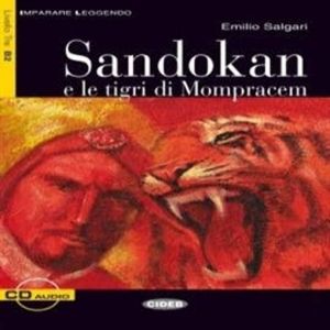 Sandokan e le tigri di Mompracem – okładka audiobooka, autor Emilio Salgari