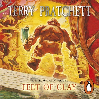 Feet Of Clay – omslag til lydbogen af Terry Pratchett