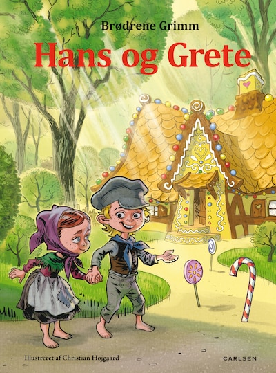 Hans og Grete – omslag til lydbogen af Brødrene Grimm