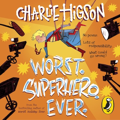 Worst. Superhero. Ever – omslag til lydbogen af Charlie Higson