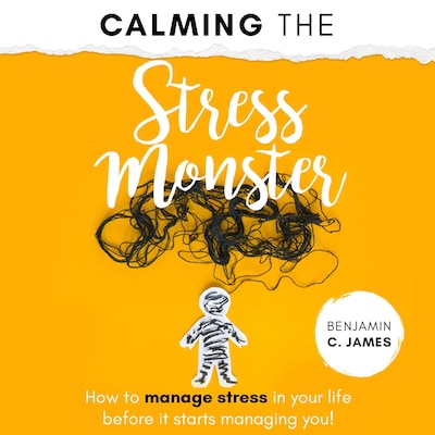 Calming the Stress Monster – omslag van het luisterboek van Benjamin C. James