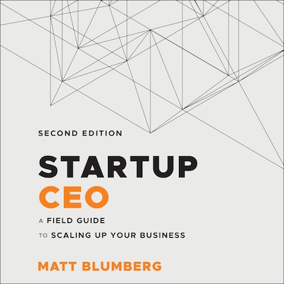 Startup CEO – omslag til lydbogen af Matt Blumberg
