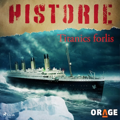 Titanics forlis – omslag til lydbogen af Orage