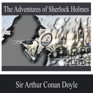The Adventures of Sherlock Holmes – omslag til lydbogen af Sir Arthur Conan Doyle
