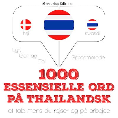 1000 essentielle ord på thailandsk – omslag til lydbogen af JM Gardner
