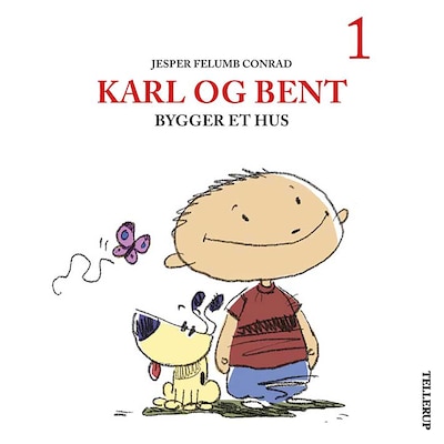 Karl og Bent #1: Karl og Bent bygger et hus – omslag til lydbogen af Jesper Felumb Conrad