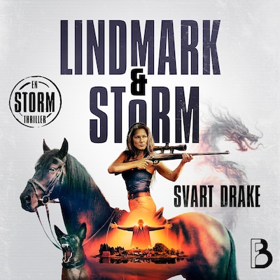 Svart drake – omslag till ljudboken av Peter Lindmark, Alex Storm