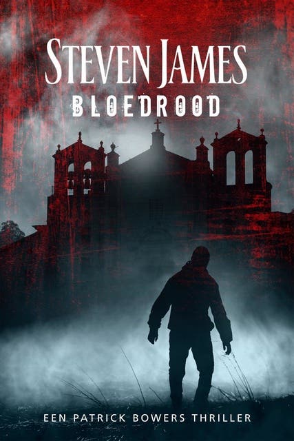 Bloedrood – omslag van het luisterboek van Steven James
