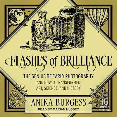 Flashes of Brilliance – omslag til lydbogen af Anika Burgess