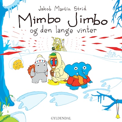 Mimbo Jimbo og den lange vinter – omslag til lydbogen af Jakob Martin Strid