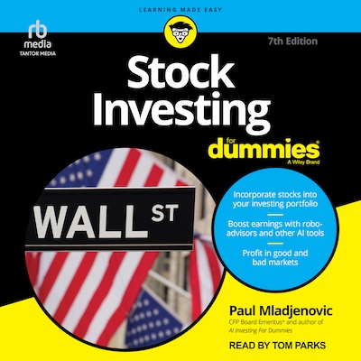 Stock Investing For Dummies, 7th Edition – omslag til lydbogen af Paul Mladjenovic