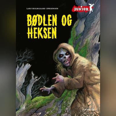 Bødlen og heksen – omslag til lydbogen af Lars Holmgaard Jørgensen