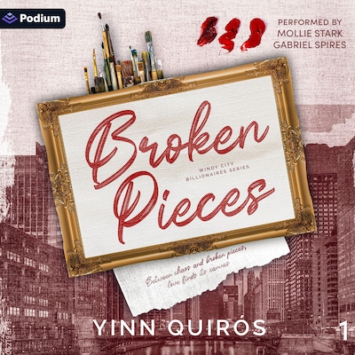 Broken Pieces – omslag til lydbogen af Yinn Quiros