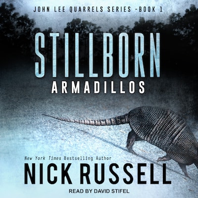 Stillborn Armadillos – omslag til lydbogen af Nick Russell