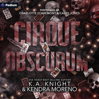 Cirque Obscurum – omslag til lydbogen af K.A. Knight, Kendra Moreno