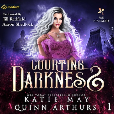 Courting Darkness – omslag til lydbogen af Katie May, Quinn Arthurs