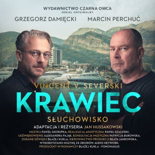 Krawiec: Słuchowisko – okładka audiobooka, autor Vincent V. Severski