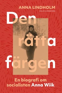 Den rätta färgen: En biografi om socialisten Anna Wiik – omslag till ljudboken av Anna Lindholm