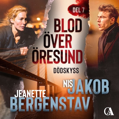Dödskyss – omslag till ljudboken av Jeanette Bergenstav, Nis Jakob