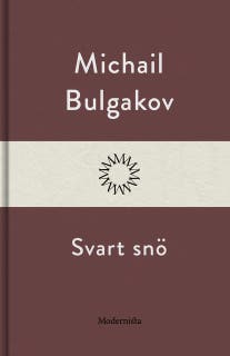 Svart snö – omslag till ljudboken av Michail Bulgakov