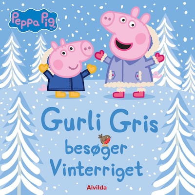 Gurli Gris besøger Vinterriget – omslag til lydbogen af Gurli Gris