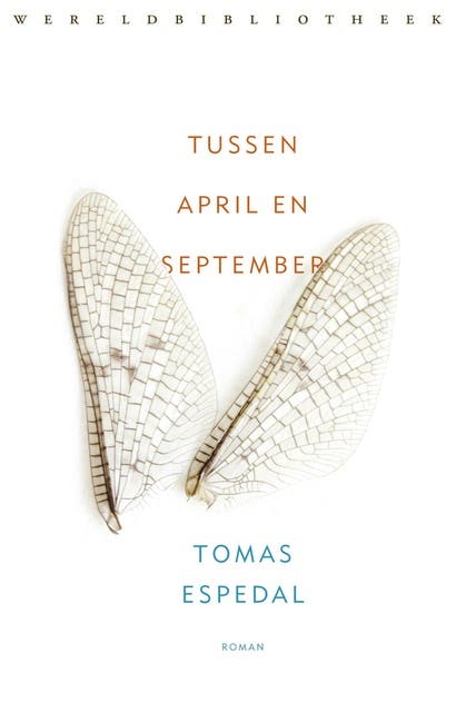 Tussen april en september – omslag van het luisterboek van Tomas Espedal
