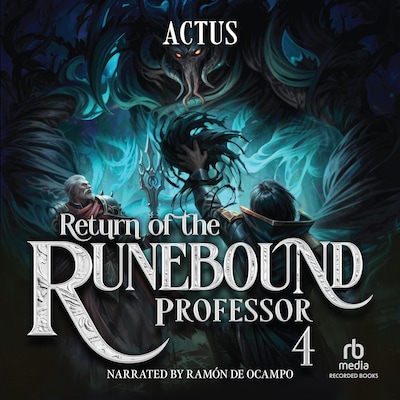 Return of the Runebound Professor 4 – omslag til lydbogen af Actus
