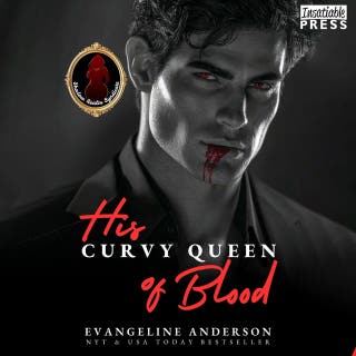 His Curvy Queen of Blood: An Enemies to Lovers Vampire Mafia Romance (The Shadow Realm Syndicate, Book One) – omslag till ljudboken av Evangeline Anderson