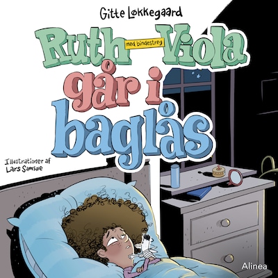Ruth-Viola med bindestreg går i baglås – omslag til lydbogen af Gitte Løkkegaard