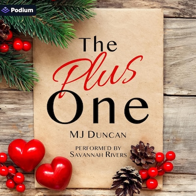 The Plus One – omslag til lydbogen af MJ Duncan