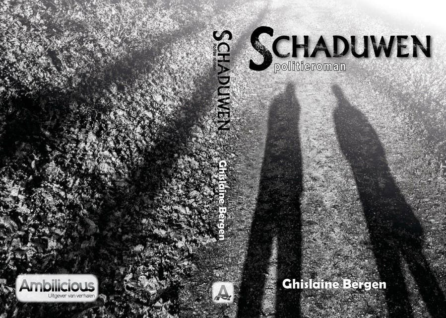 Schaduwen: politieroman – omslag van het luisterboek van Ghislaine Bergen