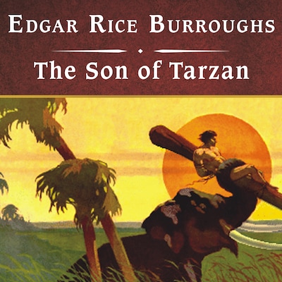 The Son of Tarzan, with eBook – omslag til lydbogen af Edgar Rice Burroughs