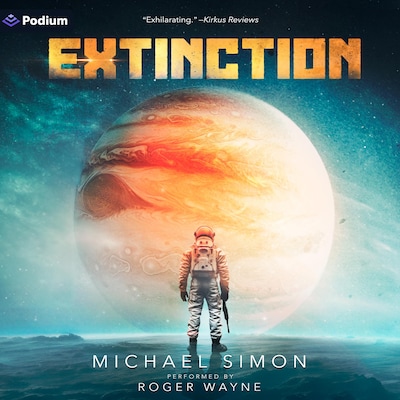 Extinction: A Military Sci-Fi Thriller – omslag til lydbogen af Michael Simon