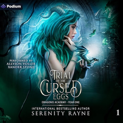 Trial of the Cursed Egg – omslag til lydbogen af Serenity Rayne