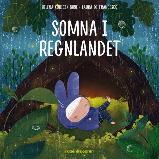 Somna i Regnlandet – omslag till ljudboken av Helena Kubicek Boye