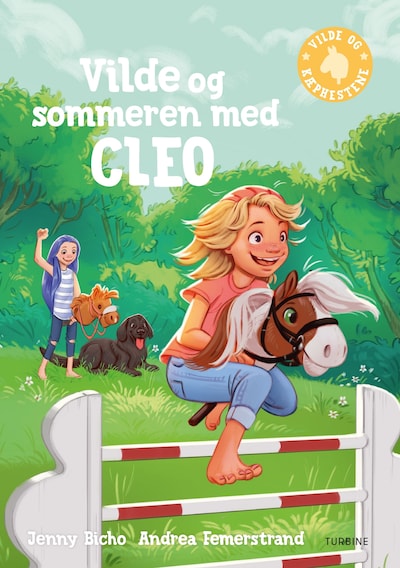 Vilde og sommeren med Cleo – omslag til lydbogen af Jenny Bicho
