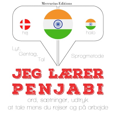 Jeg lærer penjabi – omslag til lydbogen af JM Gardner