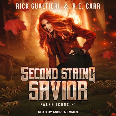 Second String Savior – omslag til lydbogen af Rick Gualtieri, R.E. Carr
