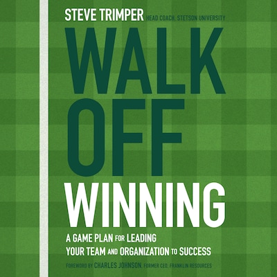 Walk Off Winning – omslag til lydbogen af Steve Trimper